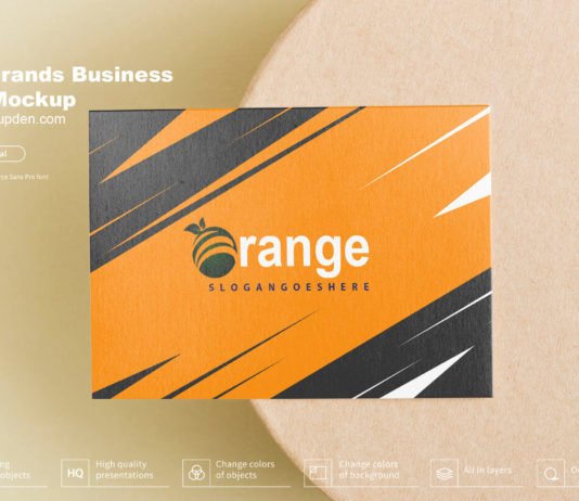 Free Brands Business Card Mockup PSD Template