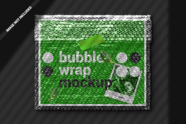 Bubble wrap mockup Premium Psd