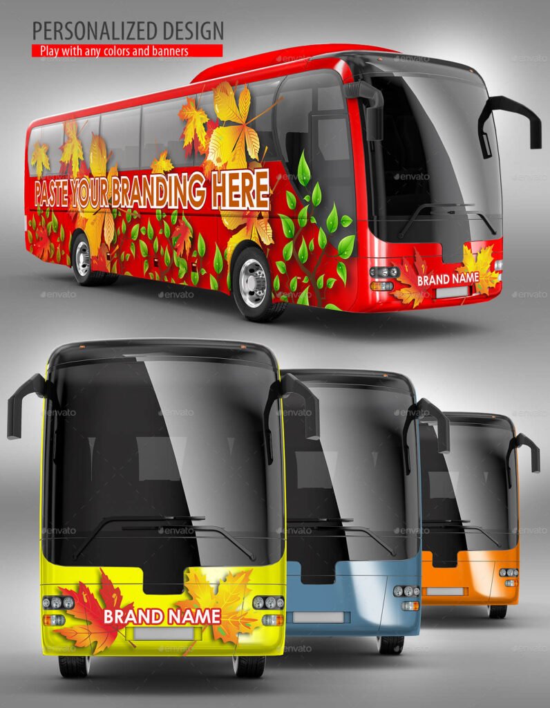 Bus, Coach Bus, Tourist bus, mock-up