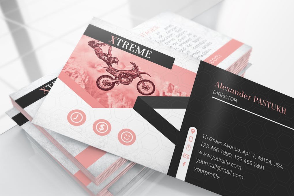 Business Card Design with Attached Photo
