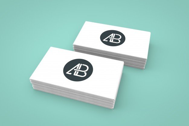 Business Card Design with Logo Mockup