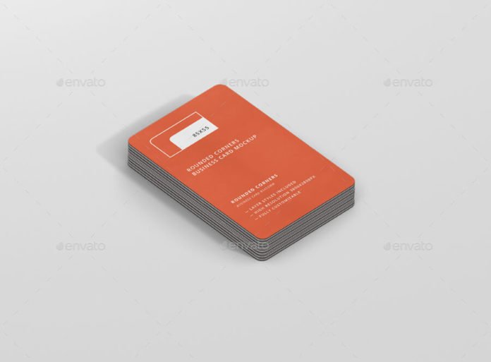 Rounded Business Card Mockup | 30+ Creative PSD Vector Templates