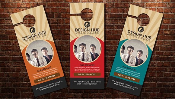 Business Door Hanger Template: