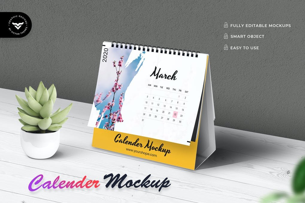 Calendar Mockup Template