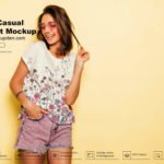 Free Casual T-Shirt Mockup PSD Template Free Casual T-Shirt Mockup PSD Template