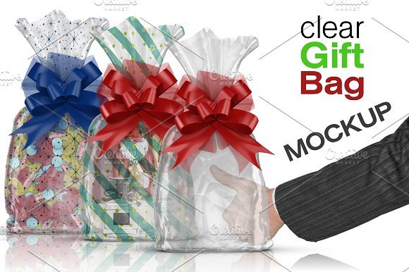 Clean and Clear Gift Bag Mockup PSD