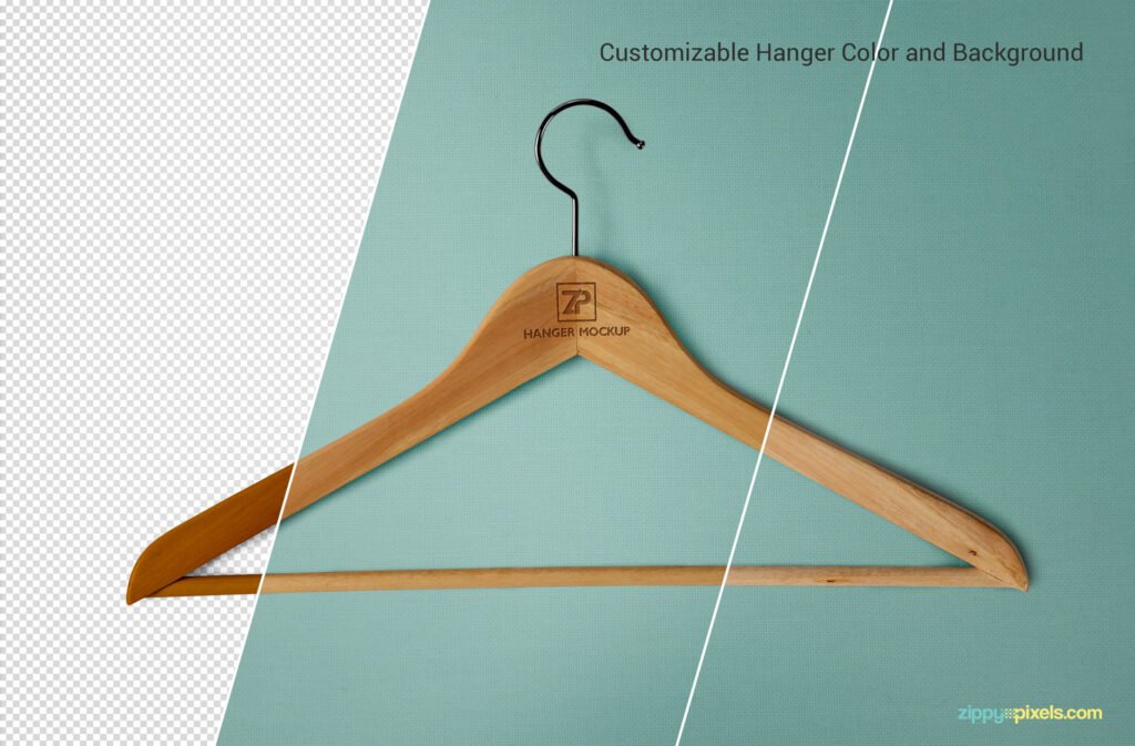 Clothing Hanger Mockup PSD: