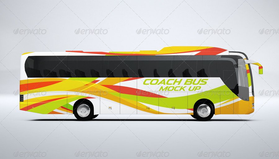 Coach Bus mockup