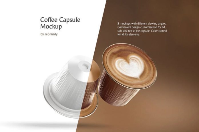 Download 11+ Trendy Coffee Capsule Mockup PSD Template | Mockup Den