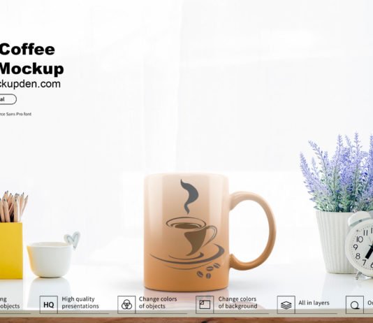 Free Coffee Mug Mockup PSD Template