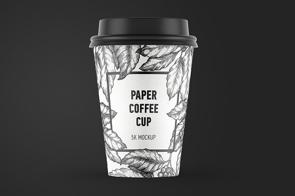 Contrasting Cup of Coffee Design template
