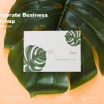 Free Corporate Business Card Mockup PSD Template