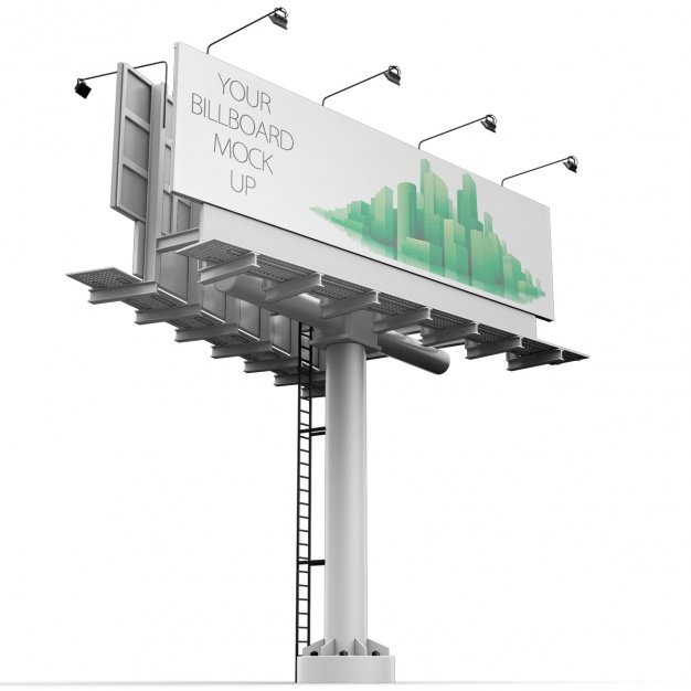 Corporate Scene Printed Billboard Mockup