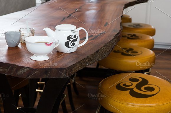 Cup of Coffee Placed on a table Mockup