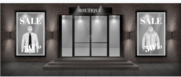 Discount Storefront vector Illustration