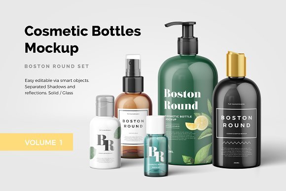 Editable Cosmetic Jar Mockup