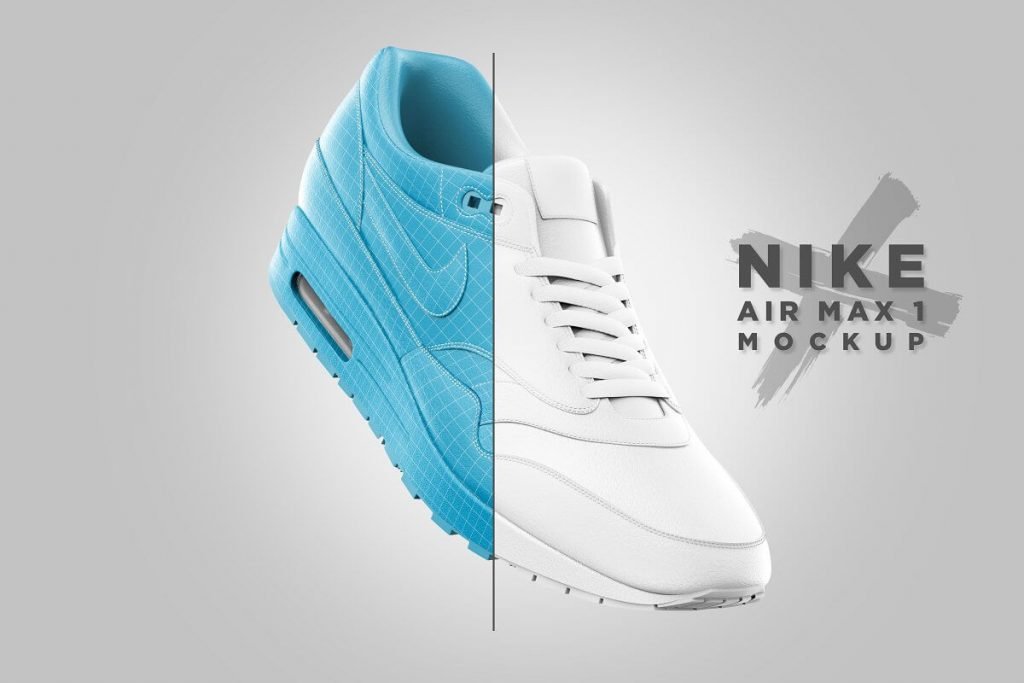 Editable Sports Nike Shoe Mockup
