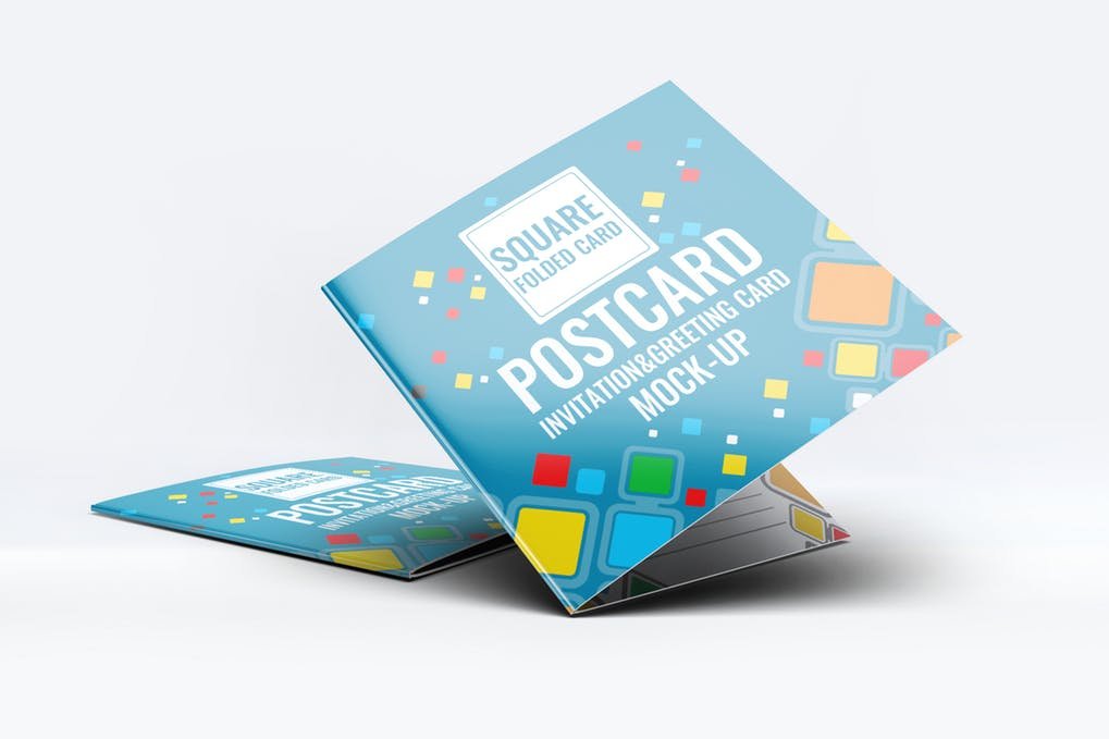 Editable Square Box Card Design