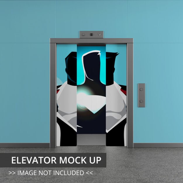 20+ Free Elevator Mockup PSD Templates- Mockup Den