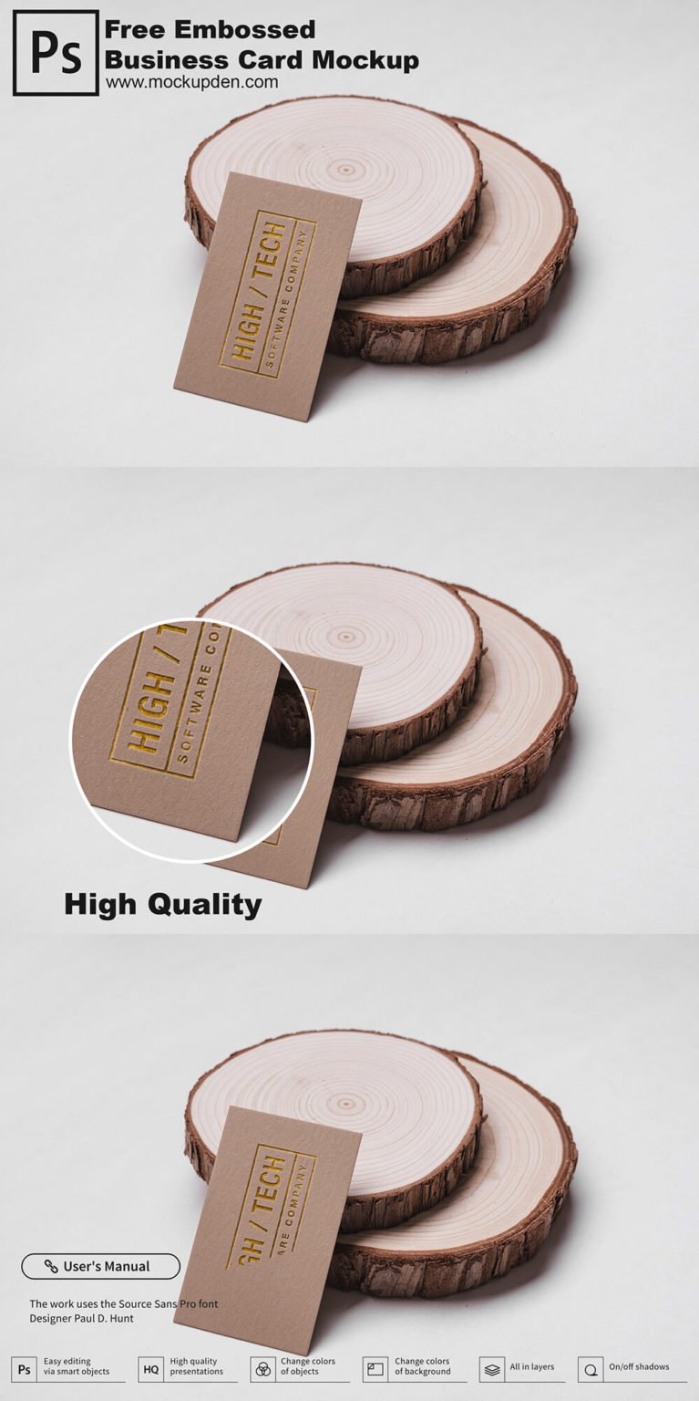 Download 20+ Free Embossed Business Card Mockup in PSD, AI, EPS