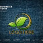 Free Embroidered Logo Mockup PSD Template