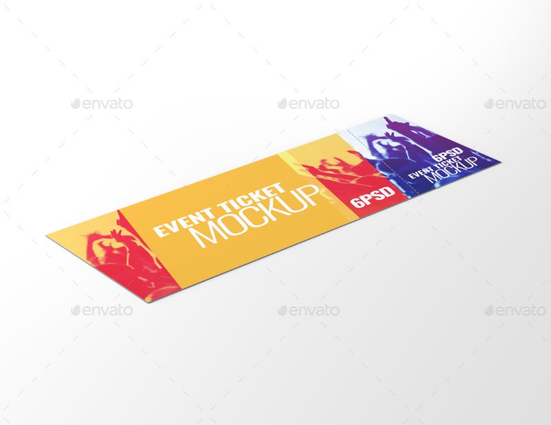 Entrance Event Tickets Mock Up