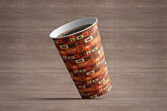 Fancy coffee/cold drink Cup PSD