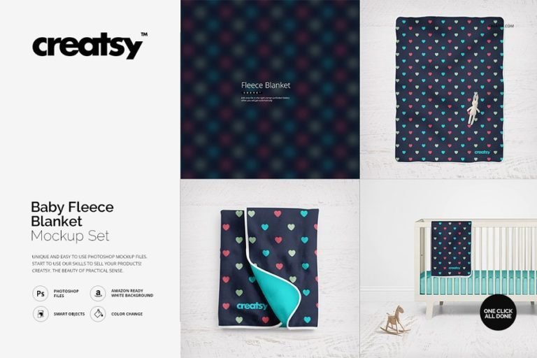 Download Blanket Mockup | 40+ Free & Premium Throw, Woven Fleece PSD