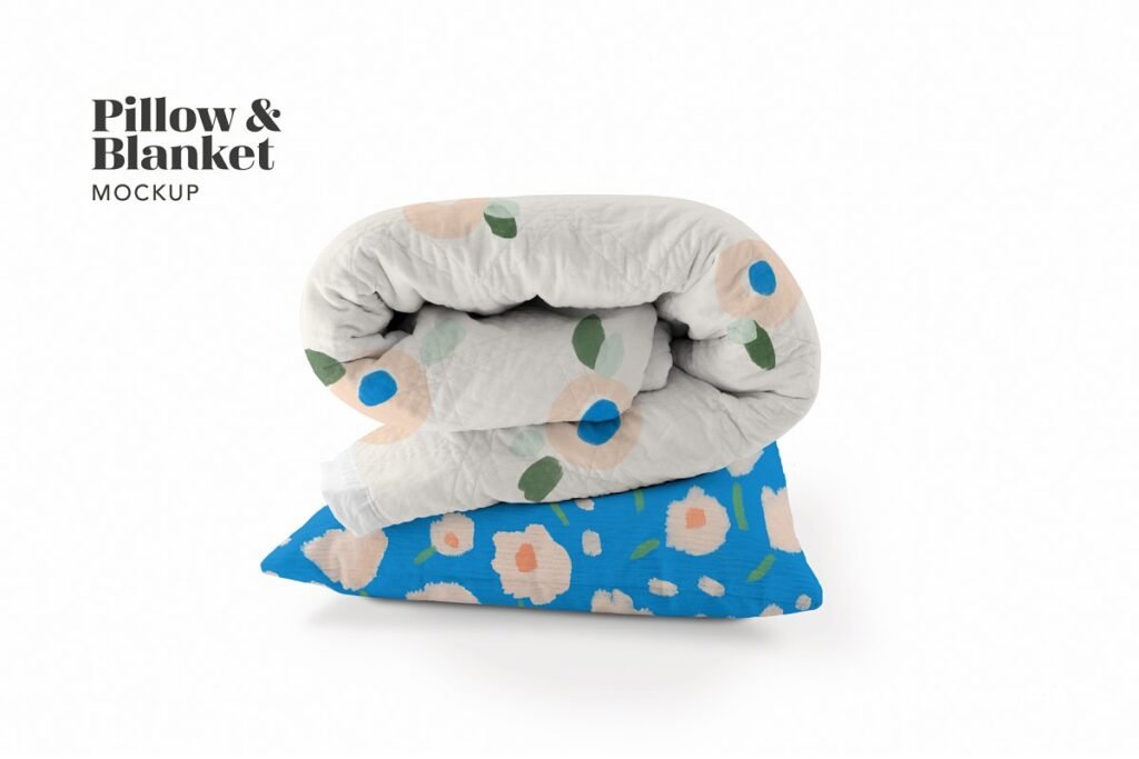 Blanket Mockup | 40+ Free & Premium Throw, Woven Fleece PSD