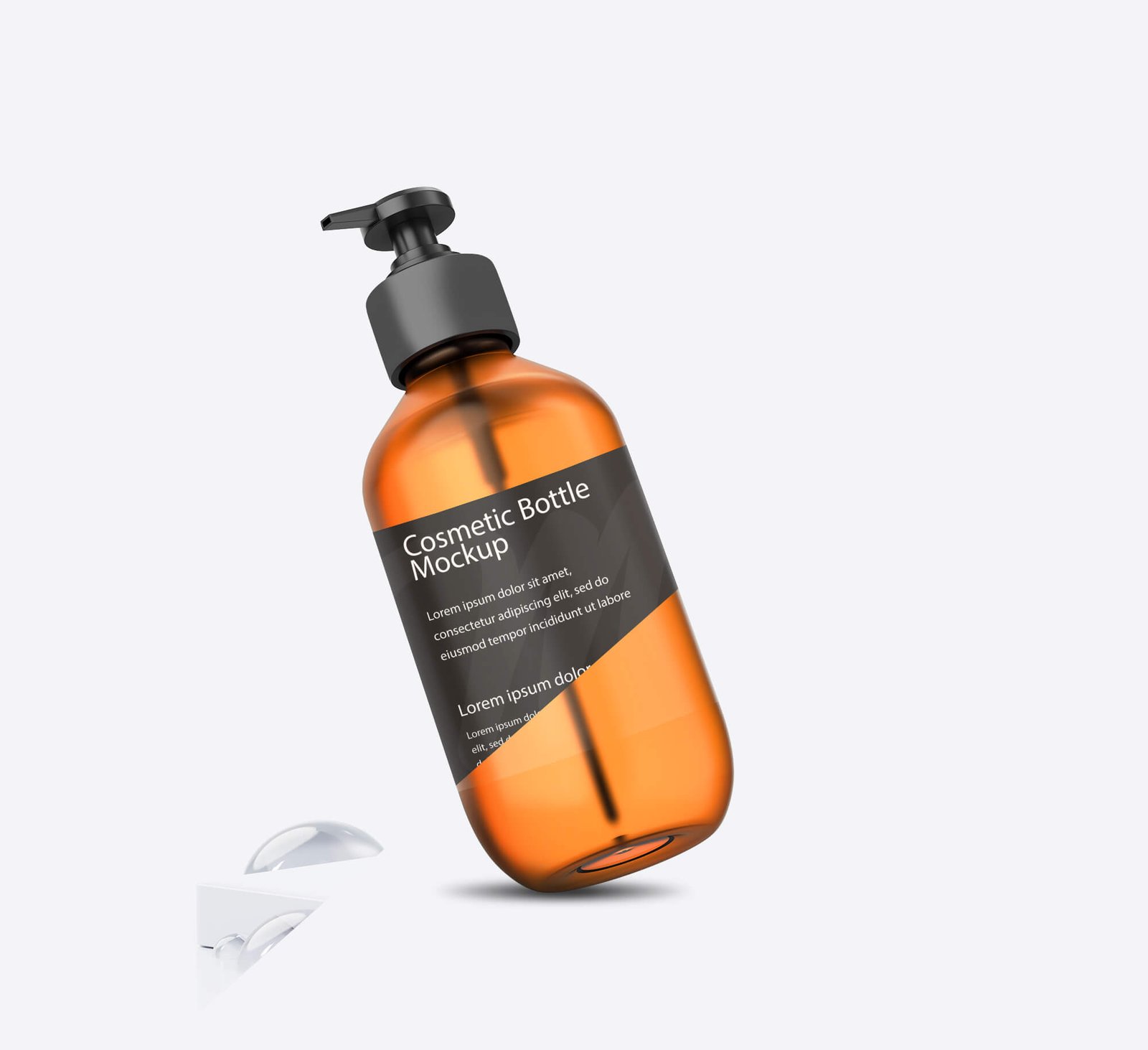 Free Cosmetic Spray Bottle Mockup PSD Template Exclusive