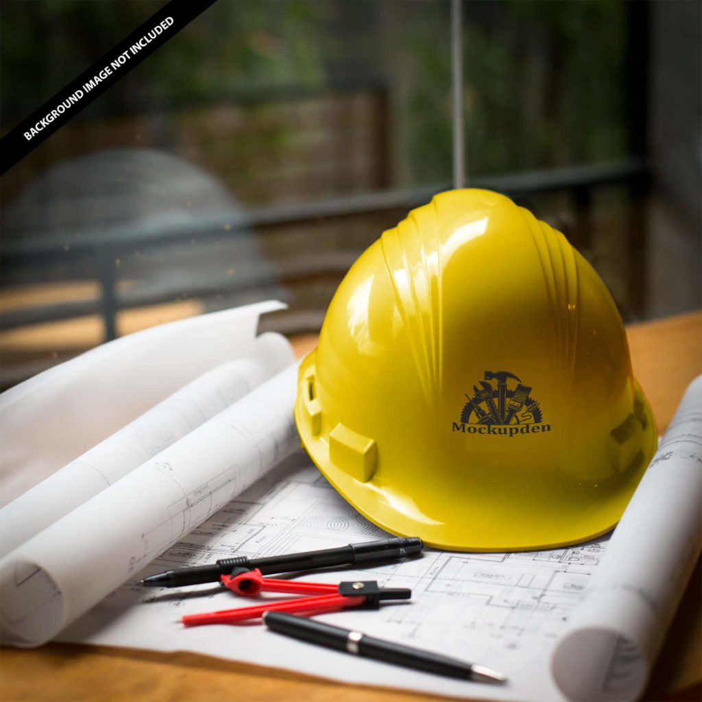 Free Hard Hat Mockup PSD Template