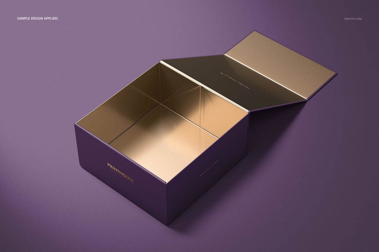 Free Luxury Magnetic Gift Box Mockup Set PSD Template
