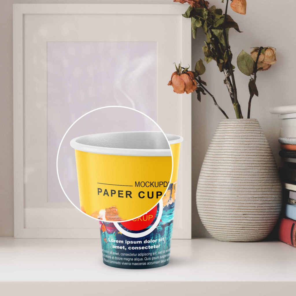 Free Paper Cup Mockup PSD Template