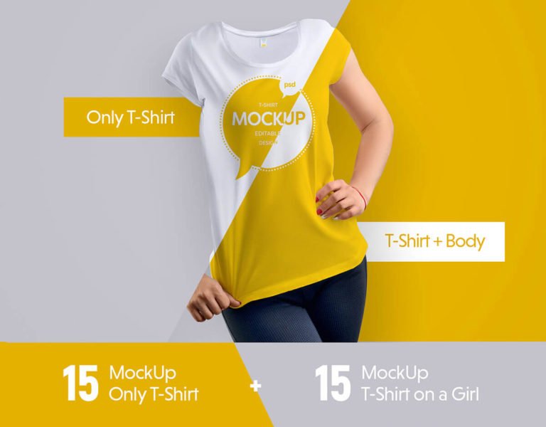 Free T-Shirt Mockup PSD Template