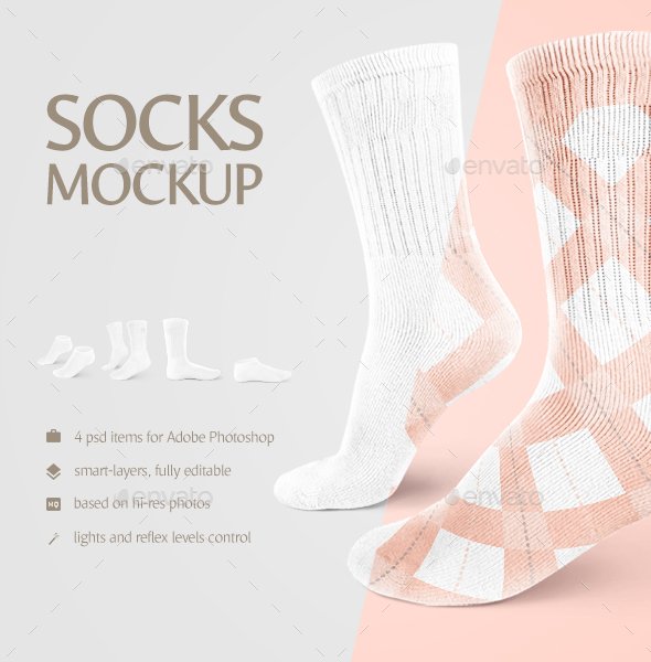 Get Socks Mockup Vector Mockups