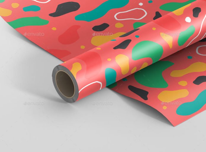 Gift Wrapping Paper Mockup |30+ Best PSD Gift Wrapping ...
