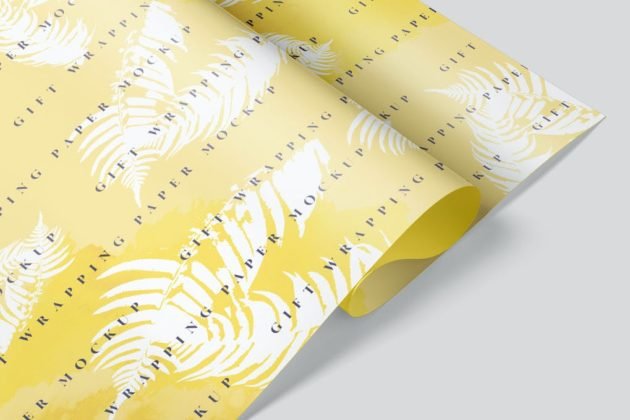 Free Wrapping Paper Mockup |40+ Diversified list of PSD & Vector Templates