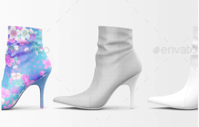 Girls High Heels Shoe PSD Design