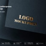 Free Gold Letterpress Logo Mockup PSD Template Free Gold Letterpress Logo Mockup PSD Template