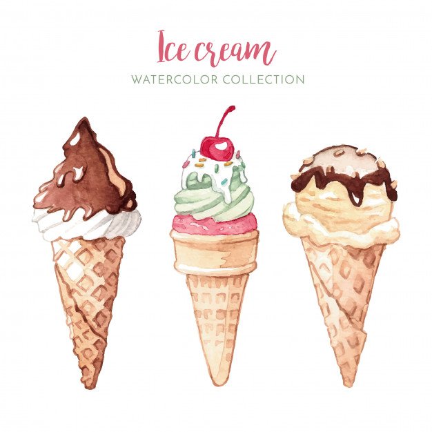 Hand Drawn Ice Cream Vector Illustration