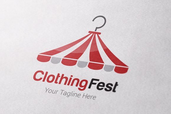 Hanger Styled Logo Mockup:
