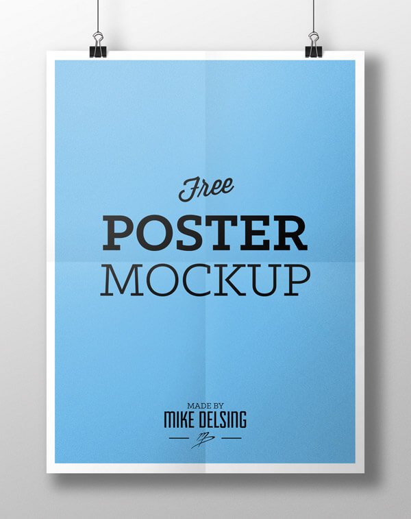 Hanging Poster Mockup Template