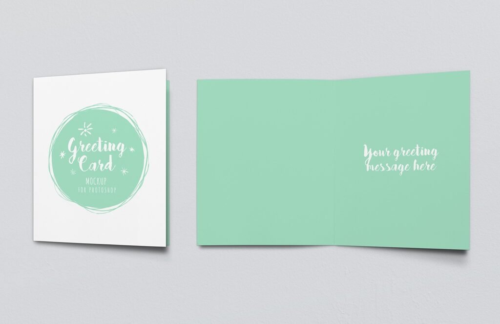 Ideal Greeting Cards Mockup PSD