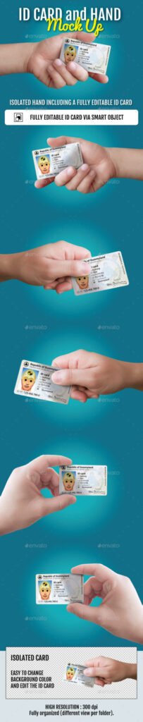 Free ID Card Mockup | 20+ Best Identity Card Holder PSD Templates 32