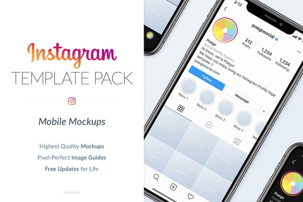 35 Creative Instagram Mockup Psd For Post Feed Profile