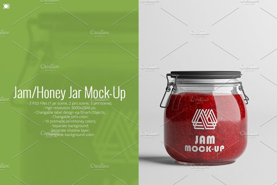 Jam/Honey Jar Mock-Up