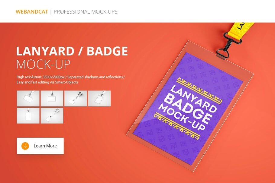 Download 27+ Stylish Free Lanyard Mockup Template | ID, Badge PSD