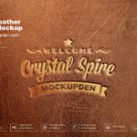 Free Leather Logo Mockup PSD Template