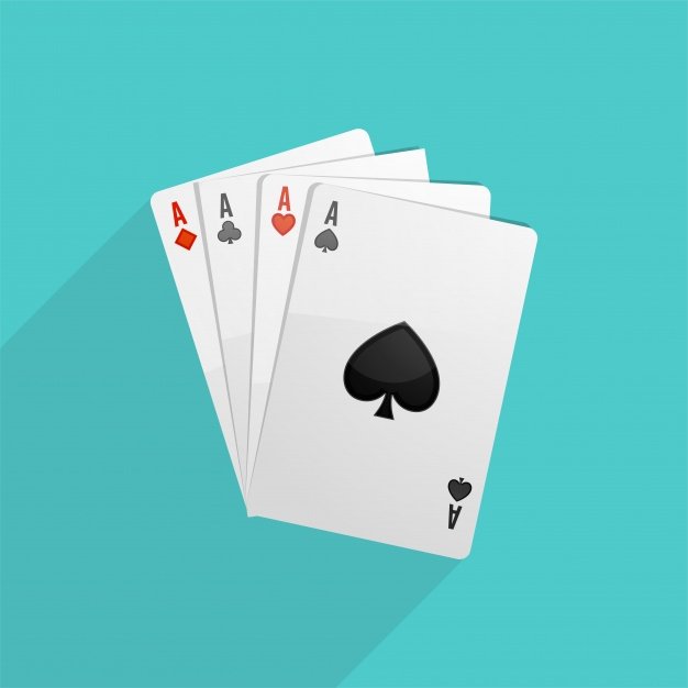 Light Blue background Playing Card Mockup