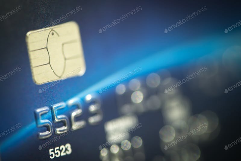 Macro Shot Credit Card PSD Design